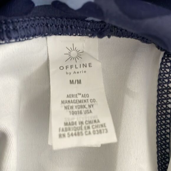 Offline Aerie Leggings Size Medium Ankle 7/8 Length Blue Cheetah - Picture 6 of 9